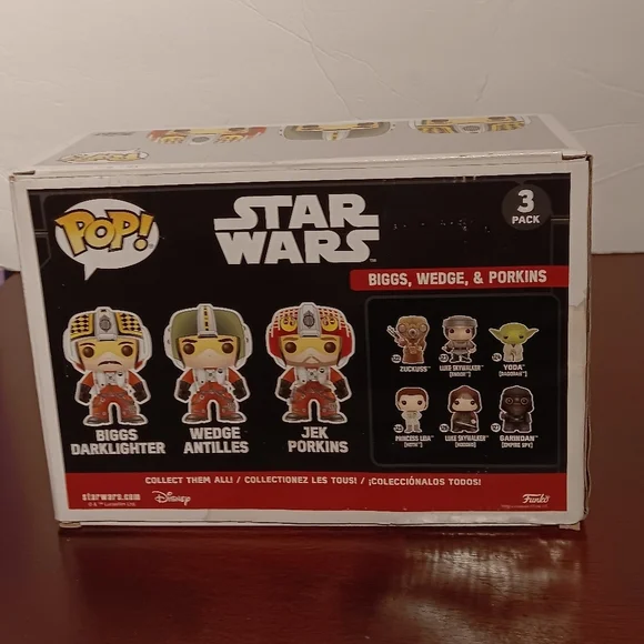Star Wars Biggs, Wedge, & Porkins 3 Pack Funko Pop NWT